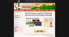 Desktop Screenshot of guitargames.net